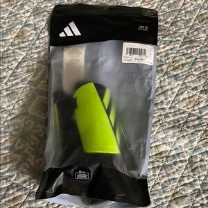 Adidas Kids Shin Guards Black and Neon Yellow